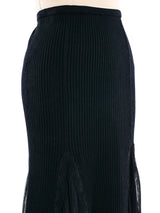 Jean Paul Gaultier Knit and Mesh Skirt Bottom arcadeshops.com