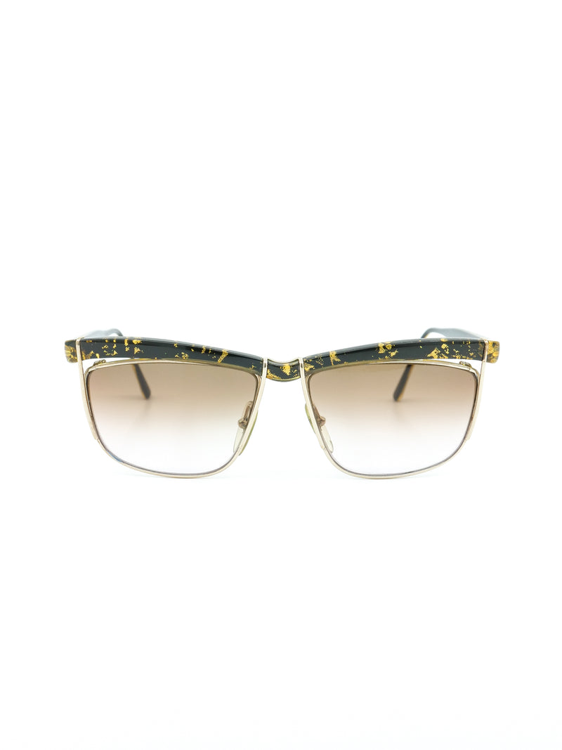 Christian Dior Gold Foil Accented Sunglasses Accessory arcadeshops.com