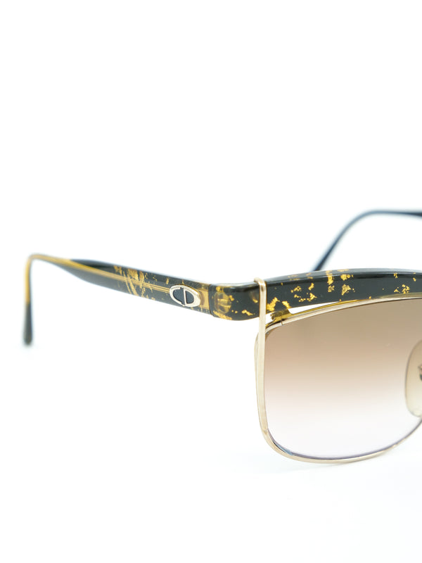 Christian Dior Gold Foil Accented Sunglasses Accessory arcadeshops.com