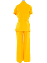 Sunflower Yellow Belted Pant Suit Suit arcadeshops.com