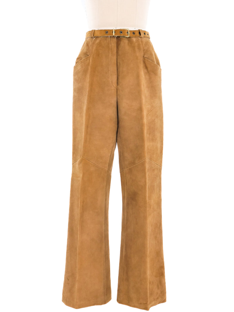 1970's Suede Lambskin Pants Bottom arcadeshops.com