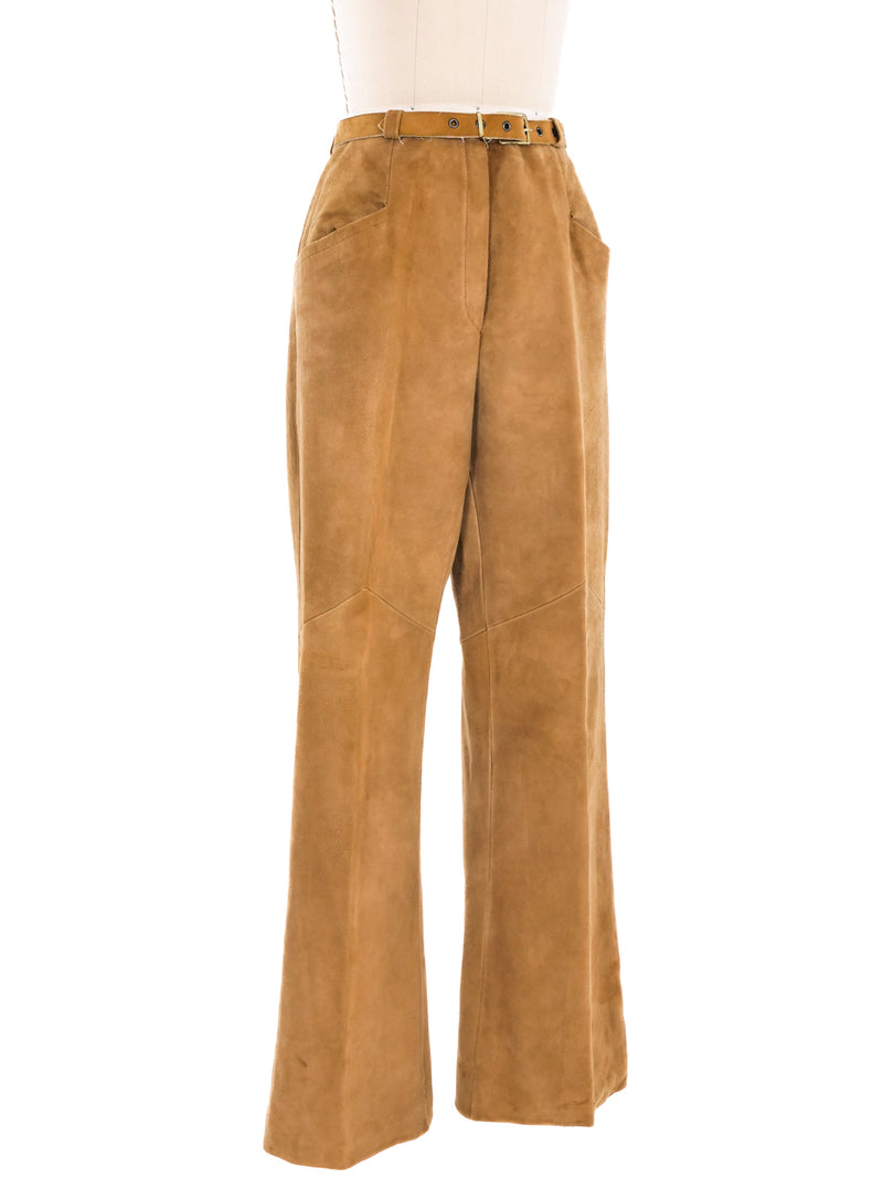 1970's Suede Lambskin Pants Bottom arcadeshops.com