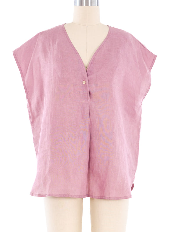 Loewe Mauve Linen Top Top arcadeshops.com