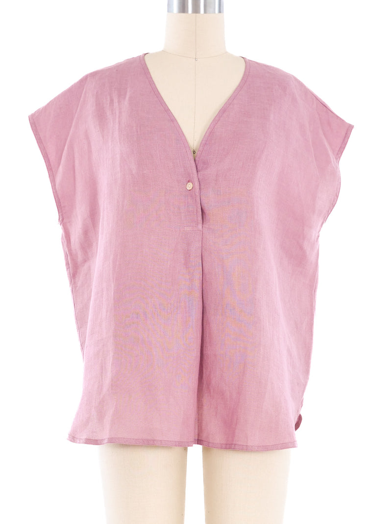 Loewe Mauve Linen Top Top arcadeshops.com