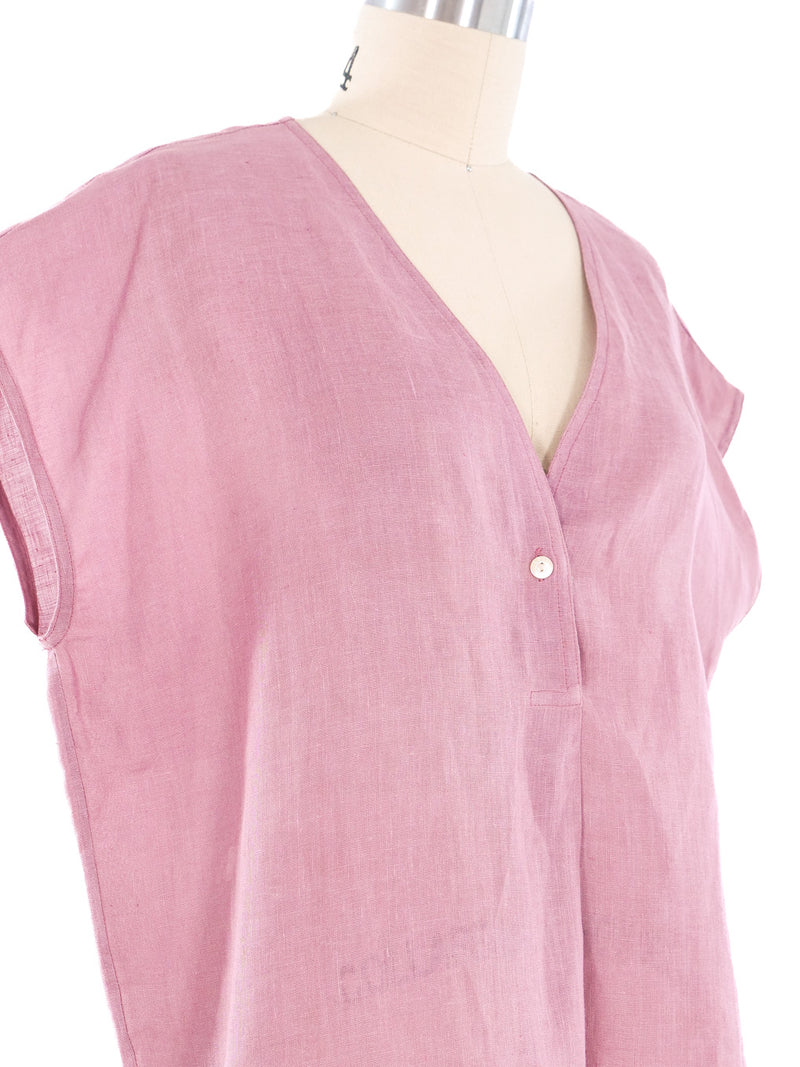 Loewe Mauve Linen Top Top arcadeshops.com