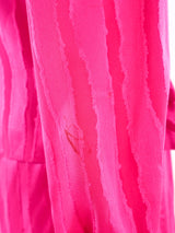 Fuschia Silk Rosebud Skirt Ensemble Suit arcadeshops.com