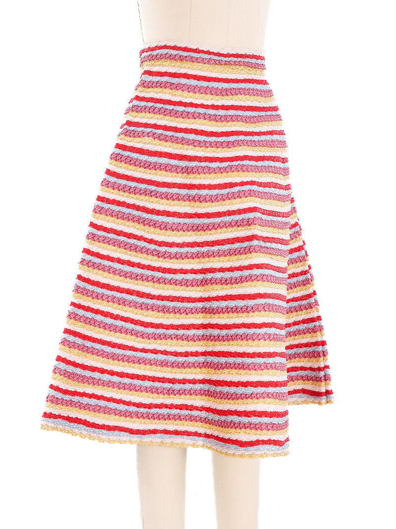 Striped Raffia Skirt Bottom arcadeshops.com