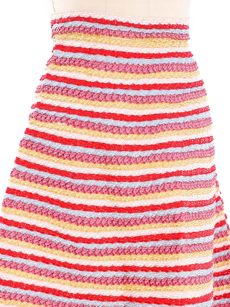 Striped Raffia Skirt Bottom arcadeshops.com
