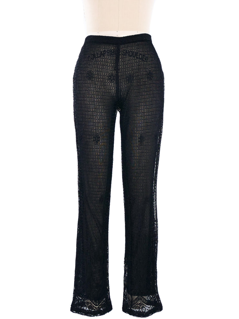 Gianfranco Ferre Lace Pants Bottom arcadeshops.com