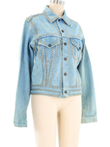 Studded Denim Jacket Jacket arcadeshops.com