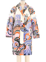 Dries Van Noten Feather Printed Coat Outerwear arcadeshops.com
