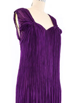 Issey Miyake Violet Plisse Pleated Tank Maxi Dress arcadeshops.com