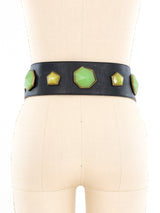 Michael Morrison Jade Resin Studded Belt Accessory arcadeshops.com