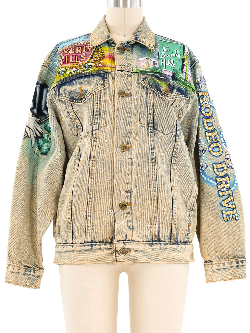 Tony Alamo Beverly Hills Painted Denim Jacket