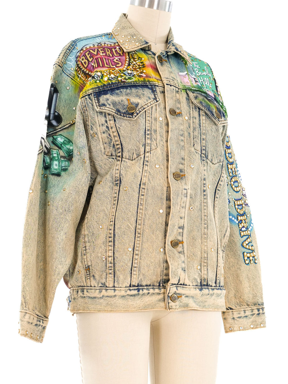 Tony Alamo Beverly Hills Painted Denim Jacket
