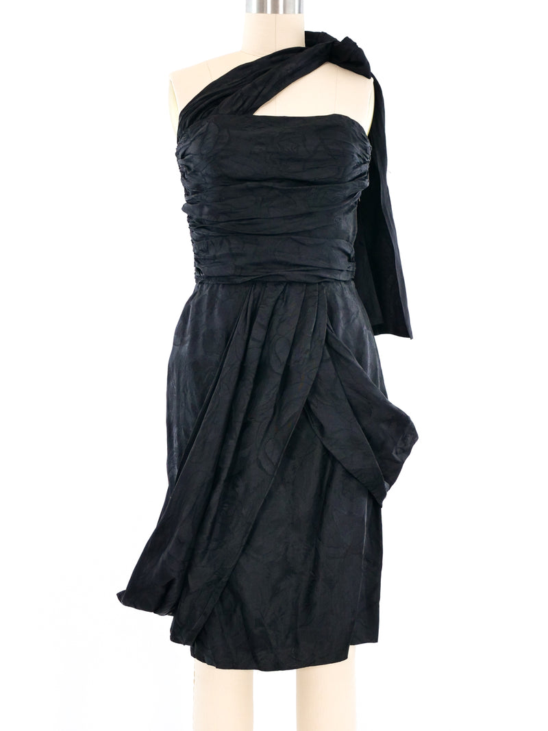 Lanvin One Shoulder Draped Cocktail Dress Dress arcadeshops.com