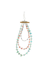 Turquoise Coral Shell Teardrop Earrings Jewelry arcadeshops.com