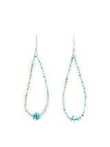 Turquoise Shell Teardrop Earrings Jewelry arcadeshops.com