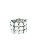 Gucci 18k White Gold Chainmail Band Ring Fine Jewelry arcadeshops.com