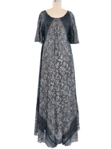 Scarf Print Cotton Caftan Dress Dress arcadeshops.com