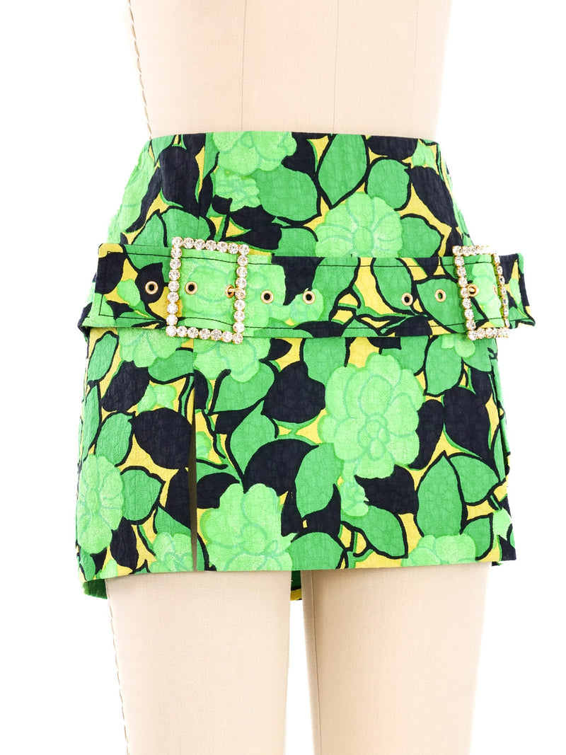 Dolce and Gabbana Floral Mini Skirt Bottom arcadeshops.com