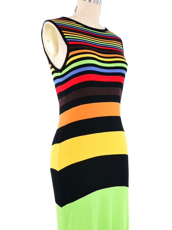Moschino Rainbow Striped Tank Dress Dress arcadeshops.com