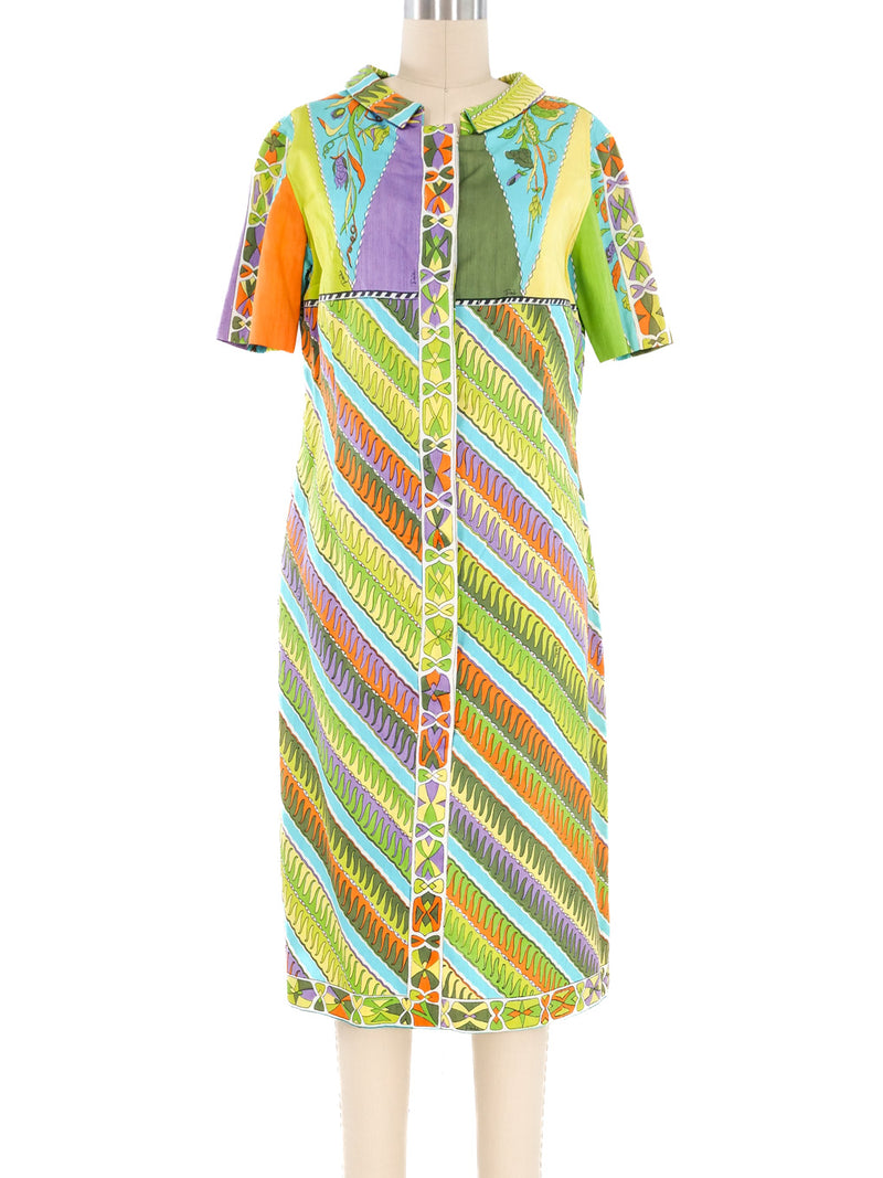 1960's Emilio Pucci Printed Shirt Dress Dress arcadeshops.com