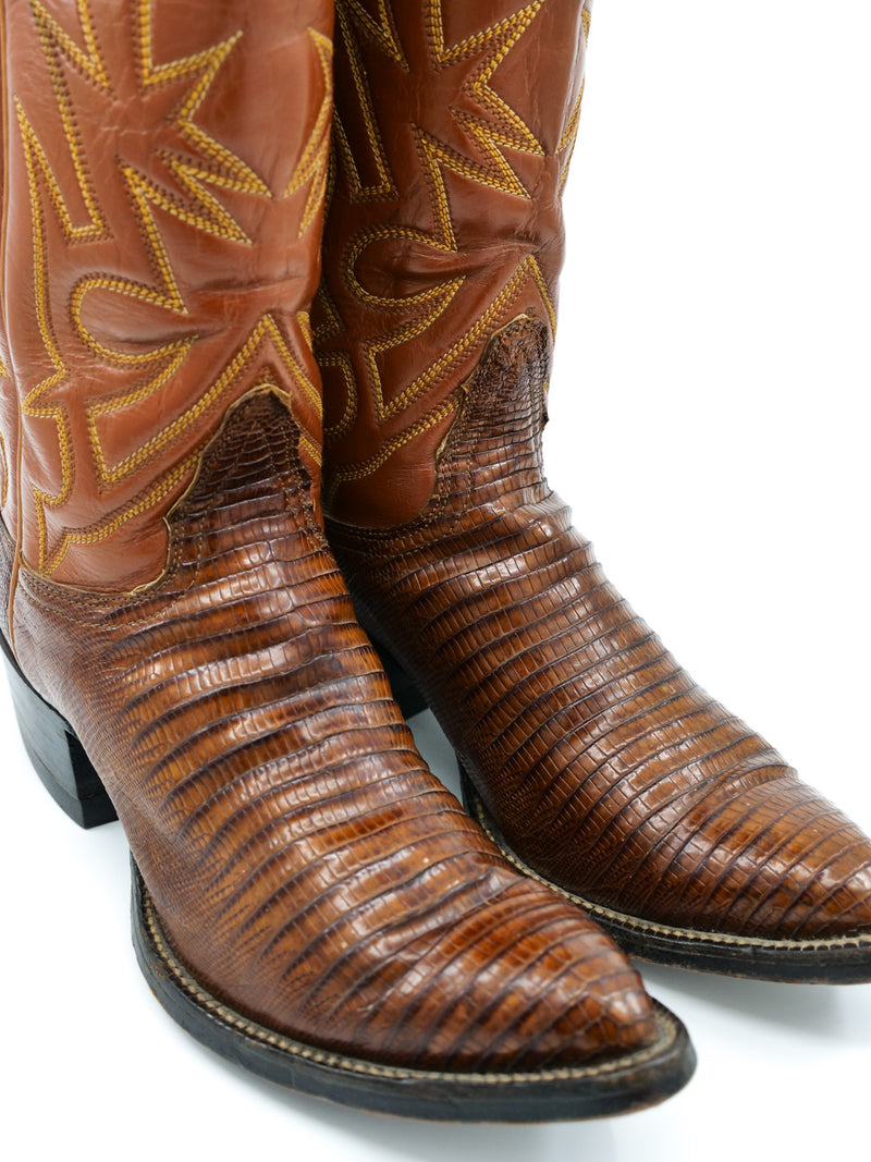 Brown Leather Western Boots, 5 Accessory arcadeshops.com