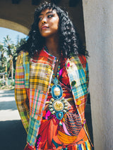 Oscar de la Renta Woven Patchwork Jacket Jacket arcadeshops.com