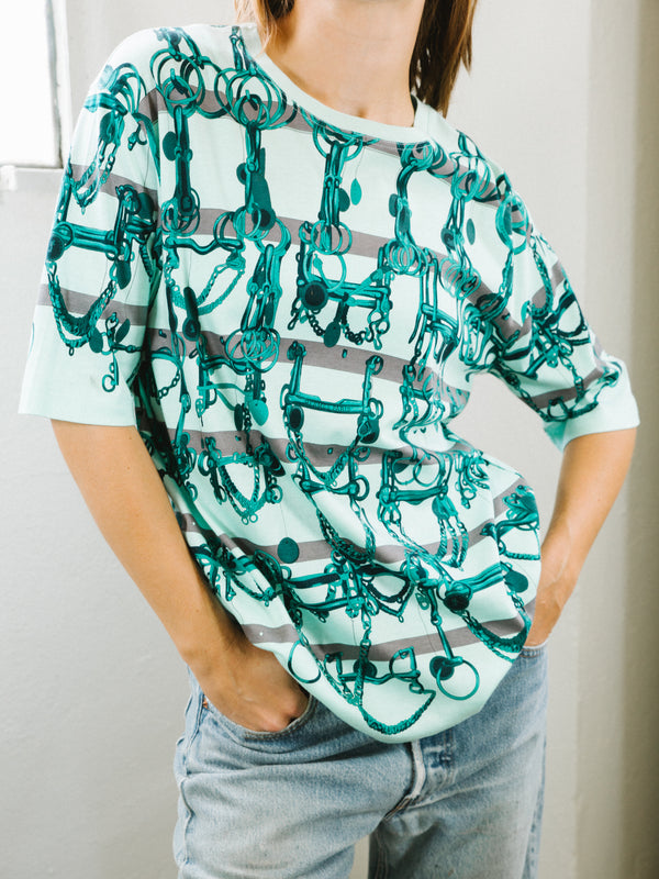 Hermes Equestrian Printed Tee T-shirt arcadeshops.com