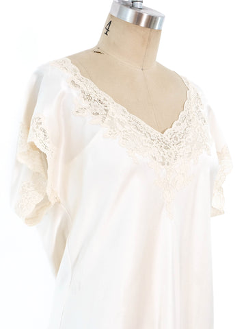 Christian Dior Lace Trimmed Slip Dress