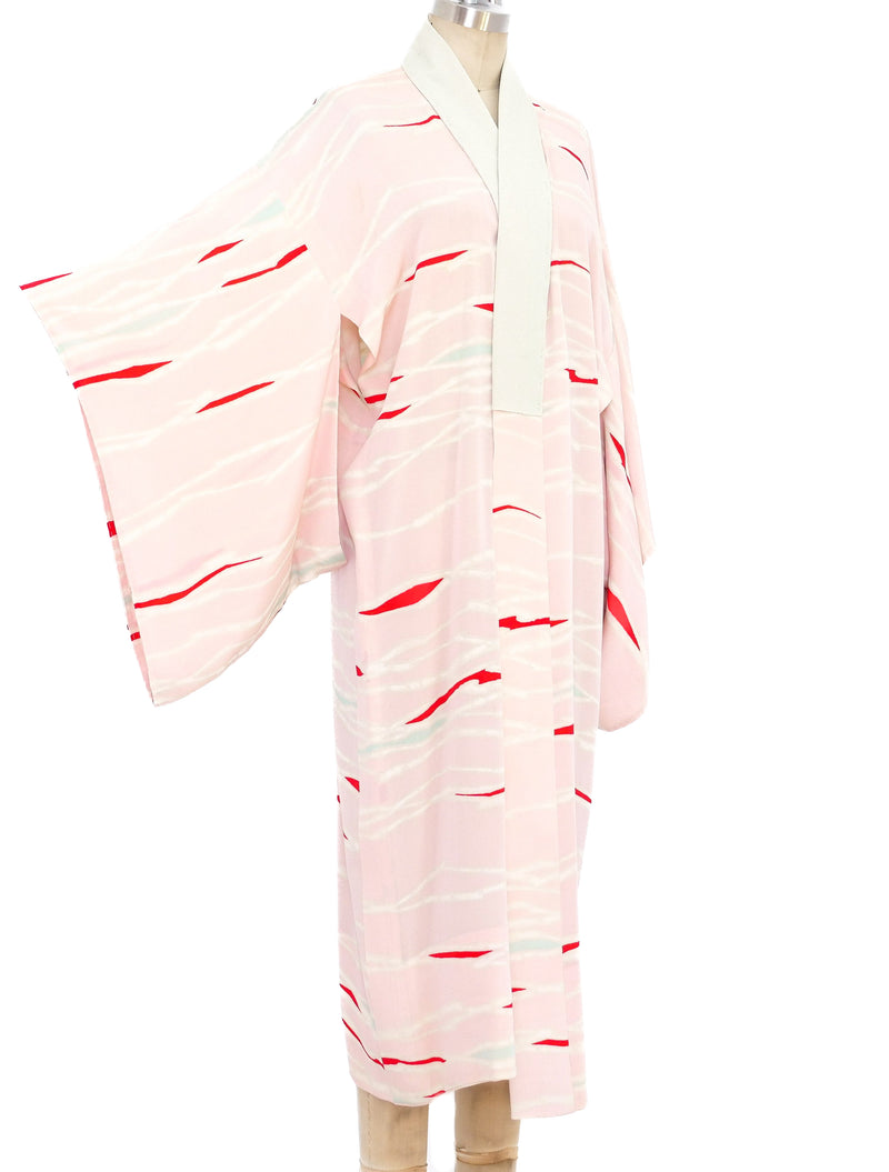Blush Wave Printed Kimono Jacket arcadeshops.com