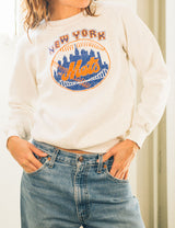 New York Mets Embroidered Sweatshirt T-shirt arcadeshops.com