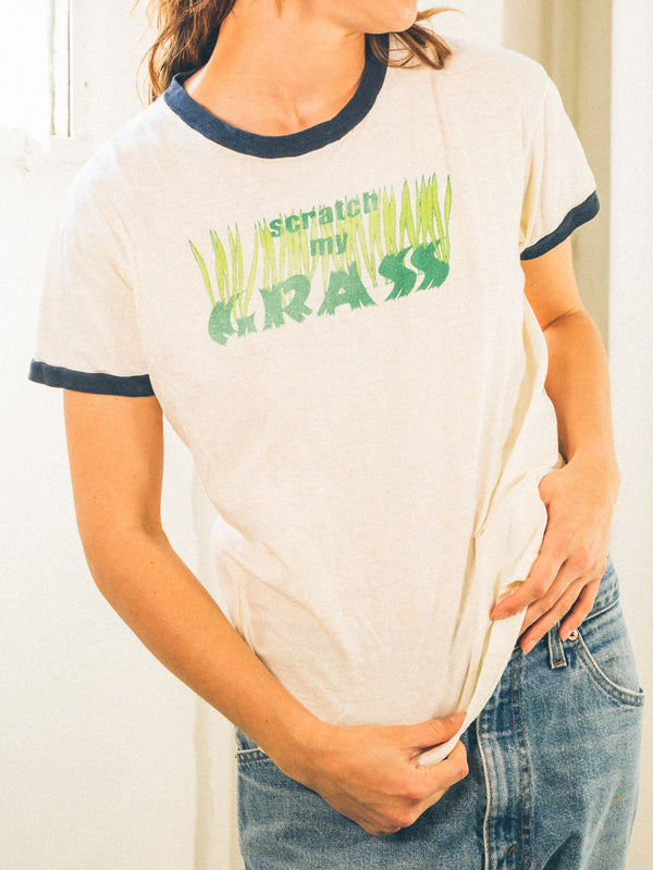 Scratch My Grass Ringer Tee T-shirt arcadeshops.com