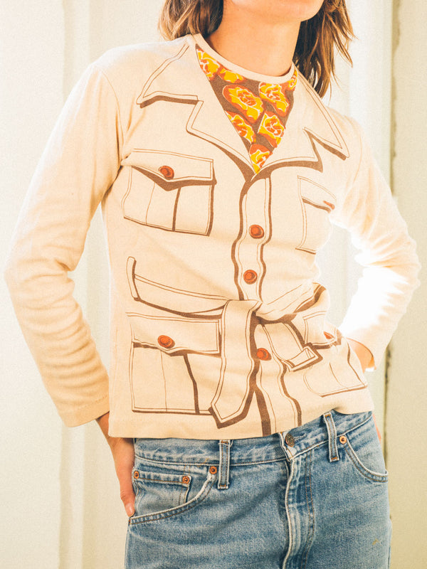 Jacket Printed Long Sleeve Tee T-shirt arcadeshops.com