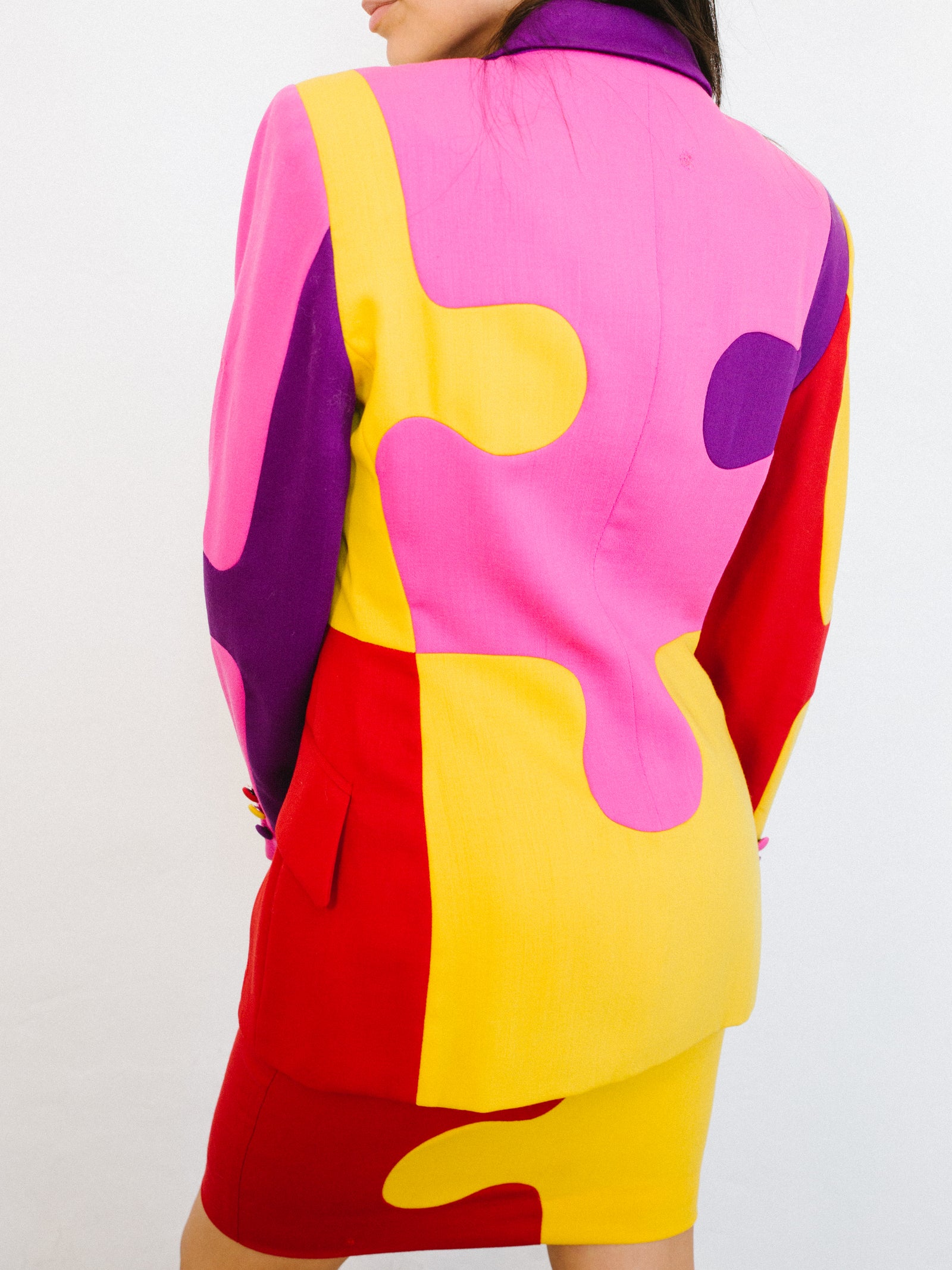 Moschino Puzzle Skirt Suit