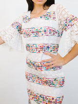 Banded Lace Maxi Dress Dress arcadeshops.com