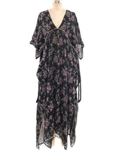 Janice Wainwright Floral Printed Caftan Dress arcadeshops.com