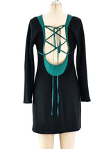 Geoffrey Beene Lace Back Mini Dress Dress arcadeshops.com