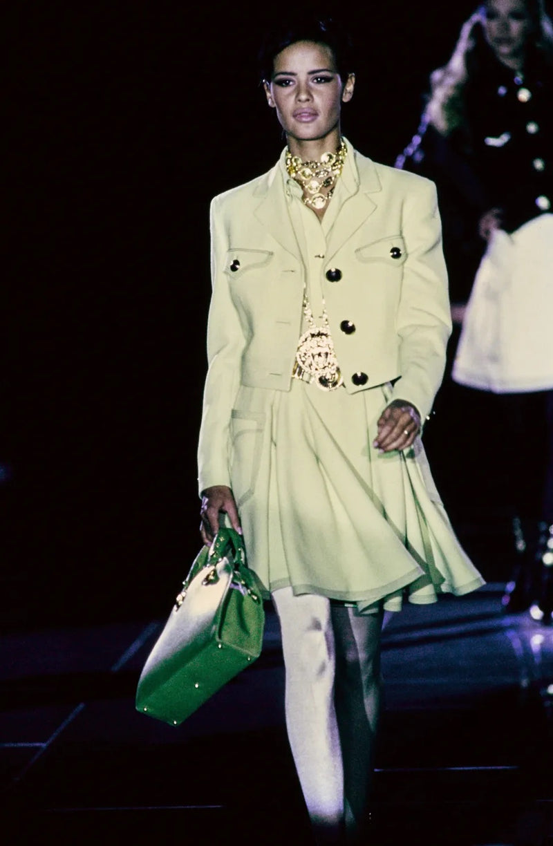 1992 Gianni Versace Lavender Skirt Suit Suit arcadeshops.com