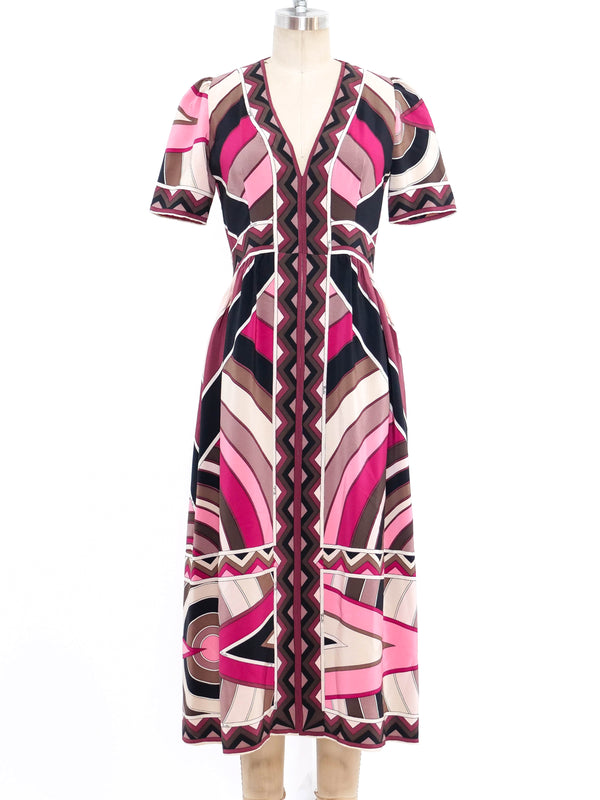 Pucci Printed Silk Dress Dress arcadeshops.com