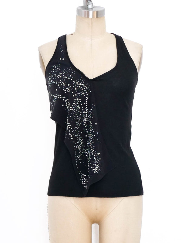 Balenciaga Studded Jersey Tank Top arcadeshops.com