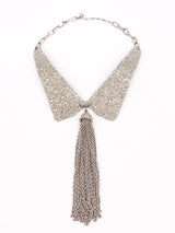 Textured Collar Tassel Necklace Jewelry arcadeshops.com