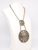 Oversized Medallion Disc Necklace Jewelry arcadeshops.com