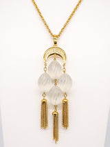 Lucite Tassel Pendant Necklace Jewelry arcadeshops.com