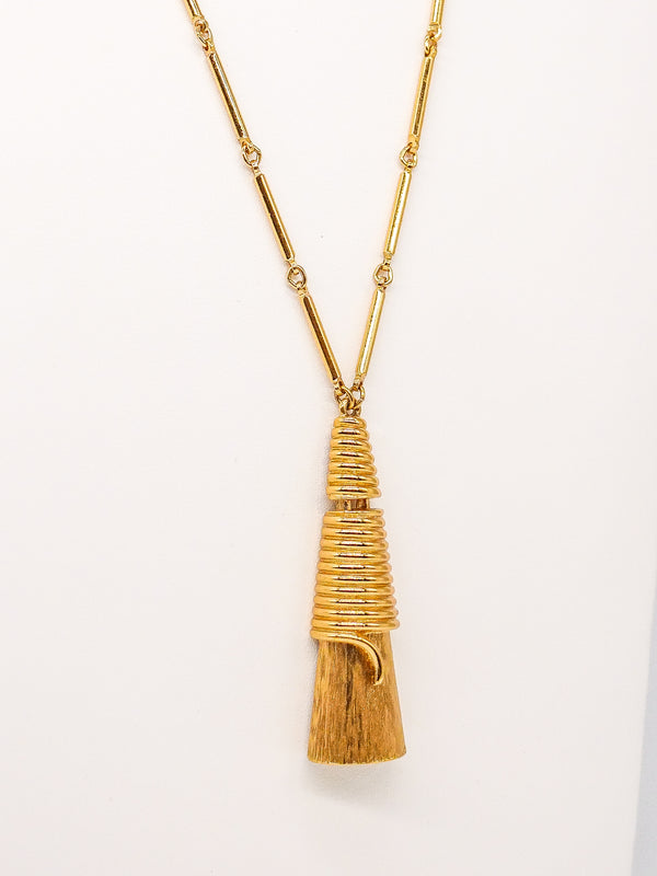 Stylized Tassel Pendant Necklace Jewelry arcadeshops.com