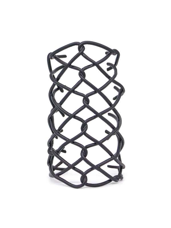 Black Woven Wire Arm Cuff Accessory arcadeshops.com