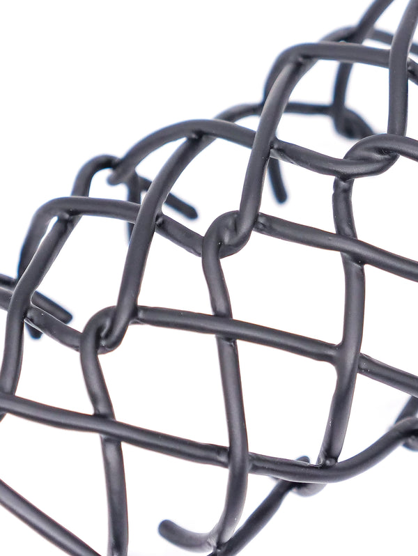 Black Woven Wire Arm Cuff Accessory arcadeshops.com