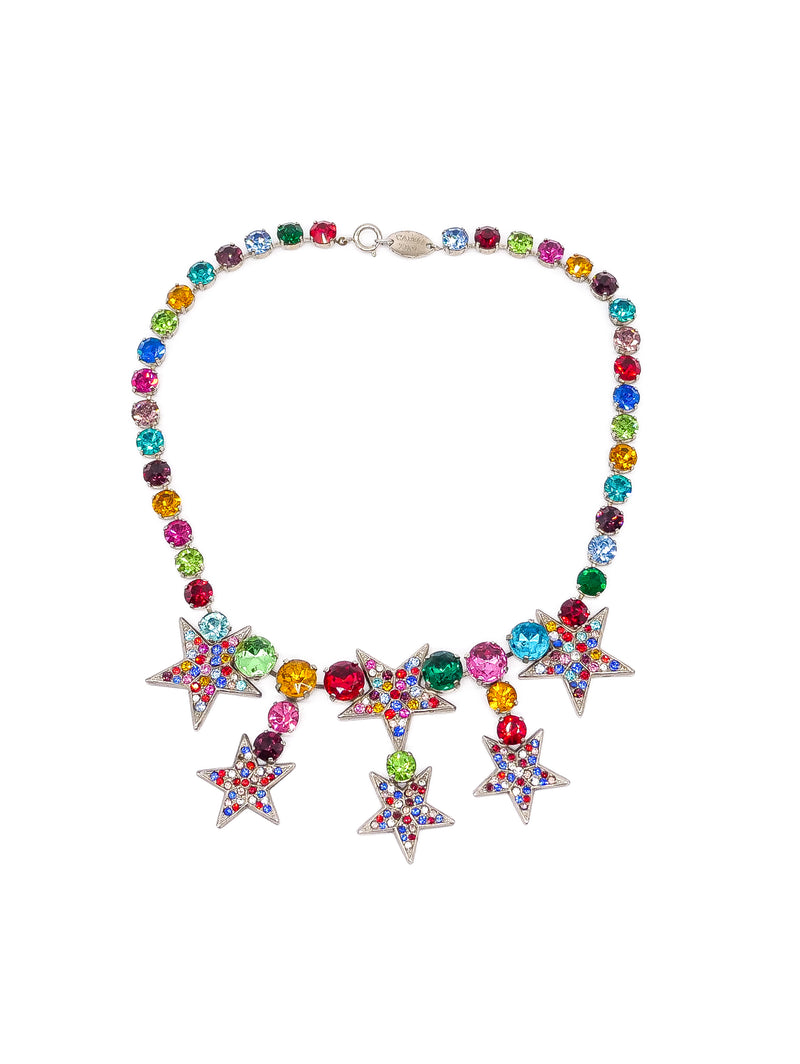 Carlo Zini Rhinestone Star Necklace Accessory arcadeshops.com