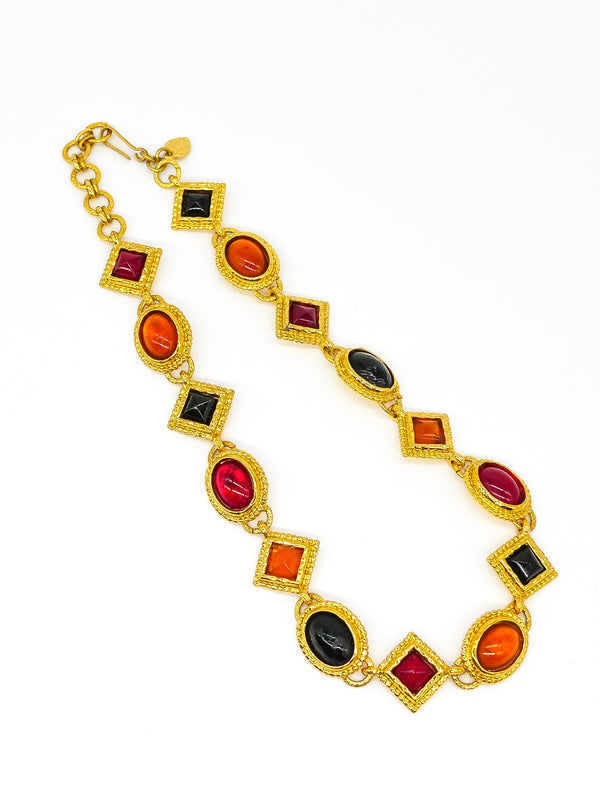 Edouard Rambaud Multicolor Poured Glass Necklace Accessory arcadeshops.com